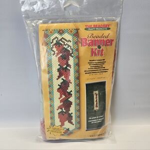 Vintage Beadery Craft Beaded Banner Kit #5349 Chili Peppers Kitschy New Grandma